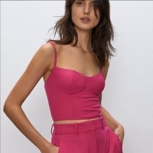 Babaton Meta Pink Corset Top